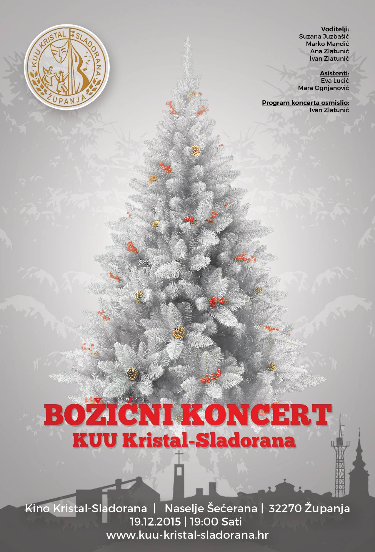Božićni koncert KUU-e „Kristal-Sladorana“ Županja
