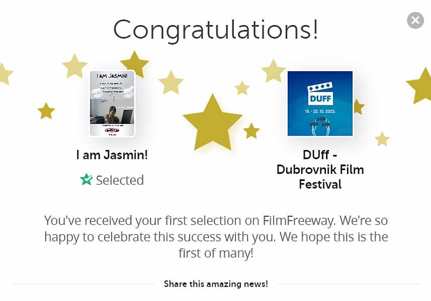 SKIG-ov film „Ja sam Jasmin!“ prošao na Dubrovnik film festival - DUff