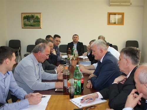 Župan Božo Galić na radnom sastanku u Općini Vrbanja