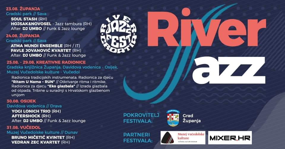 River Jazz Fest plovi od Županje do Vučedola