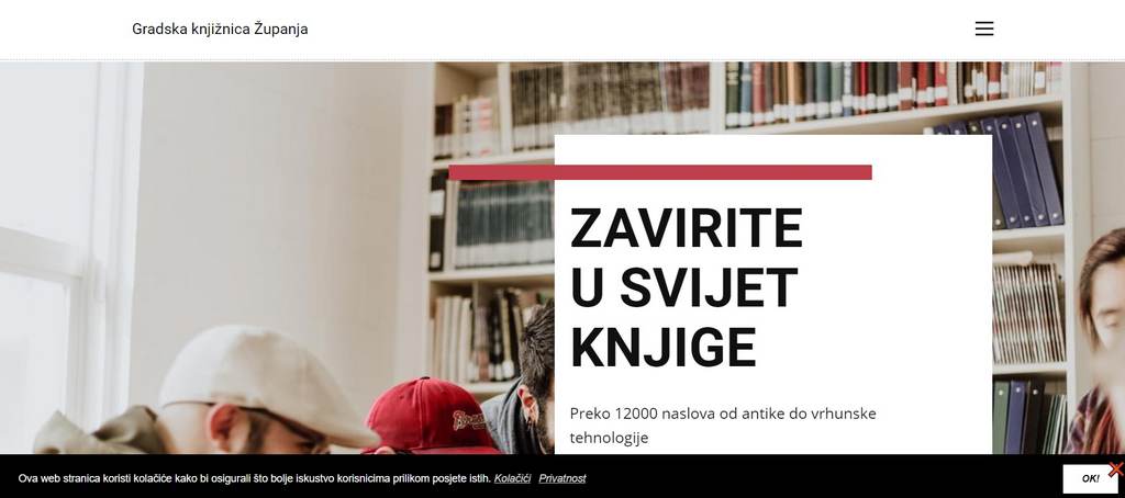Gradska knjižnica Županja ima nove web stranice
