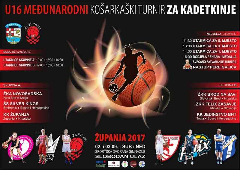 U16 Međunarodni košarkaški turnir za kadetkinje - Županja 2017