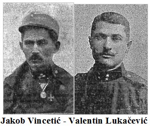 Kratki opis ratnog puta  dvojice mladića iz Štitara: JAKOBA VINCETIĆA - VALENTINA LUKAČEVIĆA